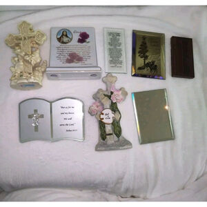 Lot Of Christian Statues & Figurines Set Of Spiritual Religious Gifts